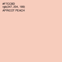 #F7CCBD - Apricot Peach Color Image